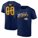 Nashville Predators Big & Tall Hustle Personalized Name & Number T-Shirt - Navy T-shirts