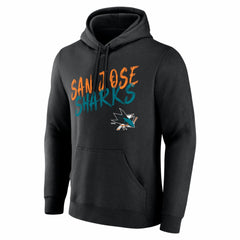 San Jose Sharks Hustle Personalized Name & Number Hoodie - Black Hoodies