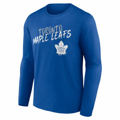 Toronto Maple Leafs Hustle Personalized Name & Number Long Sleeve T-Shirt - Blue T-shirts