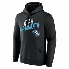 Utah Mammoth Hustle Personalized Name & Number Hoodie - Black Hoodies