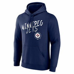 Winnipeg Jets Hustle Personalized Name & Number Hoodie - Navy Hoodies
