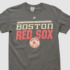 Boston Red Sox Majestic 2000s T-shirt Dark Heather Gray Vintage