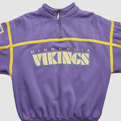 Minnesota Vikings 90s 1/4 Zip Sweatshirt - Purple Vintage on sale