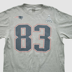 New England Patriots Reebok 2012 T-shirt - Heather Gray Vintage outlet