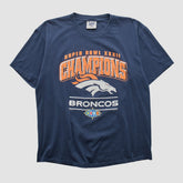 Denver Broncos Lee Sport 1998 T-shirt - Navy Vintage discount