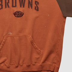 Cleveland Browns Reebok 2000s Hooded Pullover Sweatshirt - Clay Vintage sale