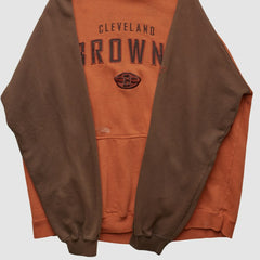 Cleveland Browns Reebok 2000s Hooded Pullover Sweatshirt - Clay Vintage sale