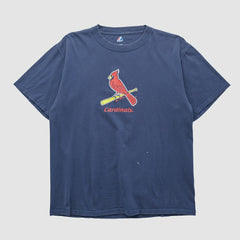St. Louis Cardinals Majestic 2000s T-shirt Navy Vintage