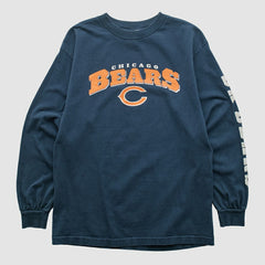 Chicago Bears NFL 2000s Long Sleeve T-shirt - Navy Vintage sale