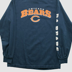 Chicago Bears NFL 2000s Long Sleeve T-shirt - Navy Vintage sale