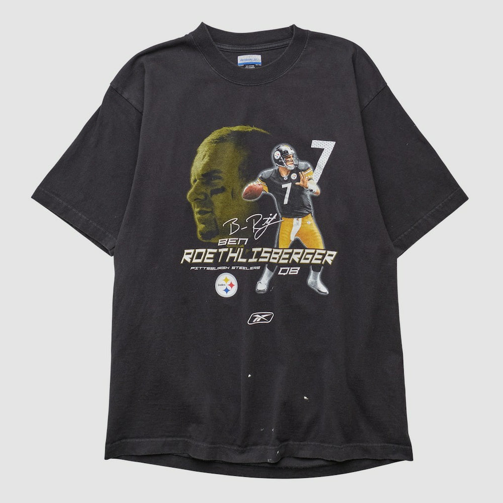Pittsburgh Steelers Reebok 2008 T-shirt - Charcoal Vintage discount