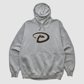 Arizona Diamondbacks Majestic 2000s Hooded Pullover Sweatshirt Heather Gray Vintage