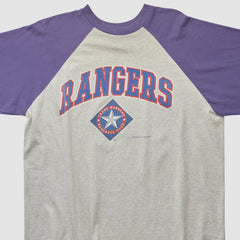 Texas Rangers Logo Athletic T-shirt Heather Gray Vintage