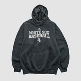 Chicago White Sox Adidas 2010s Hooded Pullover Sweatshirt Charcoal Vintage
