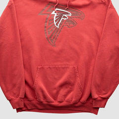 Atlanta Falcons NFL 2000s Hooded Pullover Sweatshirt - Red Vintage outlet