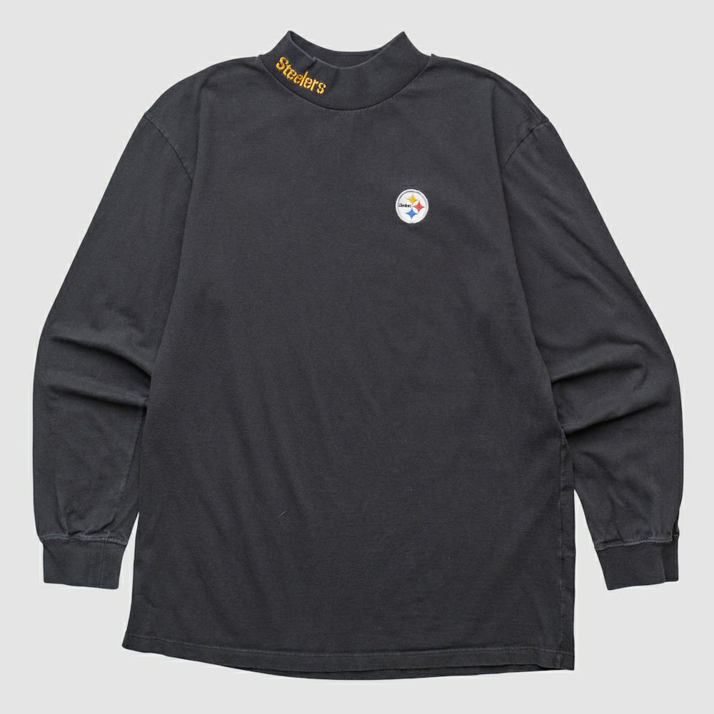 Pittsburgh Steelers NFL 2000s Long Sleeve T-shirt - Black Vintage discount