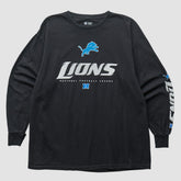 Detroit Lions NFL 2010s Long Sleeve T-shirt - Black Vintage outlet
