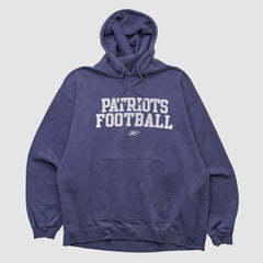 New England Patriots Reebok 2000s Hooded Pullover Sweatshirt - Navy Vintage outlet