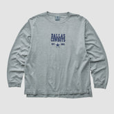 Dallas Cowboys Cowboys Authentic Apparel 2000s Long Sleeve T-shirt - Heather Gray Vintage on sale