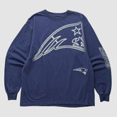 New England Patriots Reebok 2000s Long Sleeve T-shirt - Navy Vintage outlet