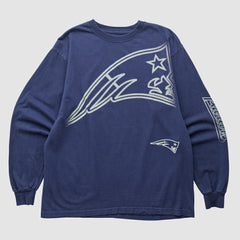 New England Patriots Reebok 2000s Long Sleeve T-shirt - Navy Vintage outlet