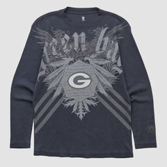 Green Bay Packers NFL 2000s Long Sleeve T-shirt - Black Vintage discount