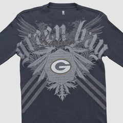 Green Bay Packers NFL 2000s Long Sleeve T-shirt - Black Vintage discount