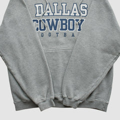 Dallas Cowboys Reebok 2000s Hooded Pullover Sweatshirt - Heather Gray Vintage online