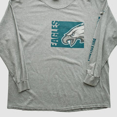 Philadelphia Eagles NFL 2000s Long Sleeve T-shirt - Heather Gray Vintage on sale