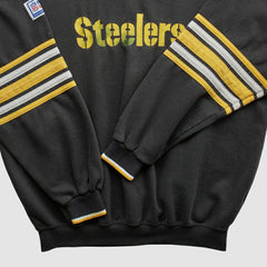 Pittsburgh Steelers Starter 90s Pullover Sweatshirt - Black Vintage discount