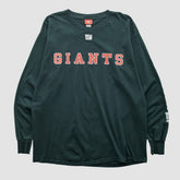 New York Giants NFL 2000s Long Sleeve T-shirt - Black Vintage discount