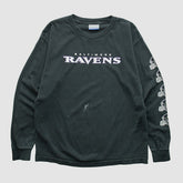 Baltimore Ravens Reebok 2000s Long Sleeve T-shirt - Black Vintage on sale