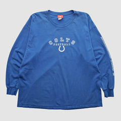 Indianapolis Colts NFL 2000s Long Sleeve T-shirt - Blue Vintage cheap