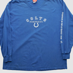Indianapolis Colts NFL 2000s Long Sleeve T-shirt - Blue Vintage cheap