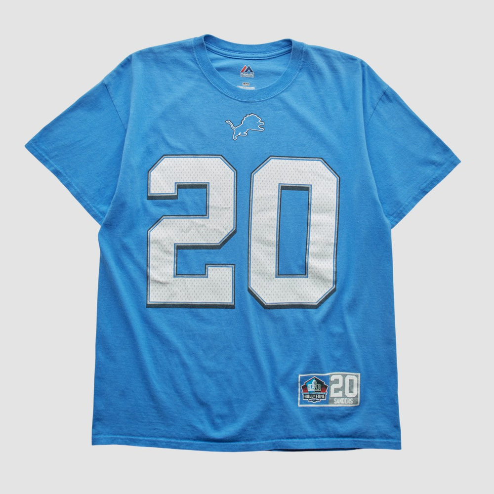 Detroit Lions Majestic 2000s T-shirt - Blue Vintage outlet