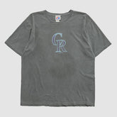 Colorado Rockies Majestic 2000s T-shirt Gray Vintage