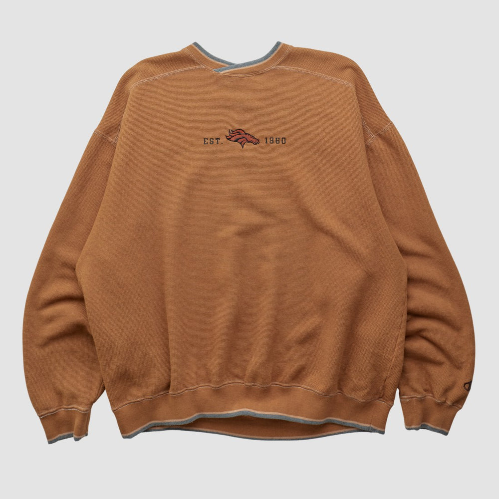Denver Broncos Champion 2000s Pullover Sweatshirt - Clay Vintage sale