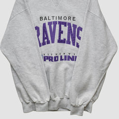 Baltimore Ravens Russell 90s Sweatshirt - Heather Gray Vintage cheap