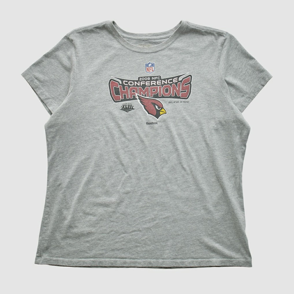 Arizona Cardinals Reebok 2008 T-shirt - Heather Gray Vintage for sale