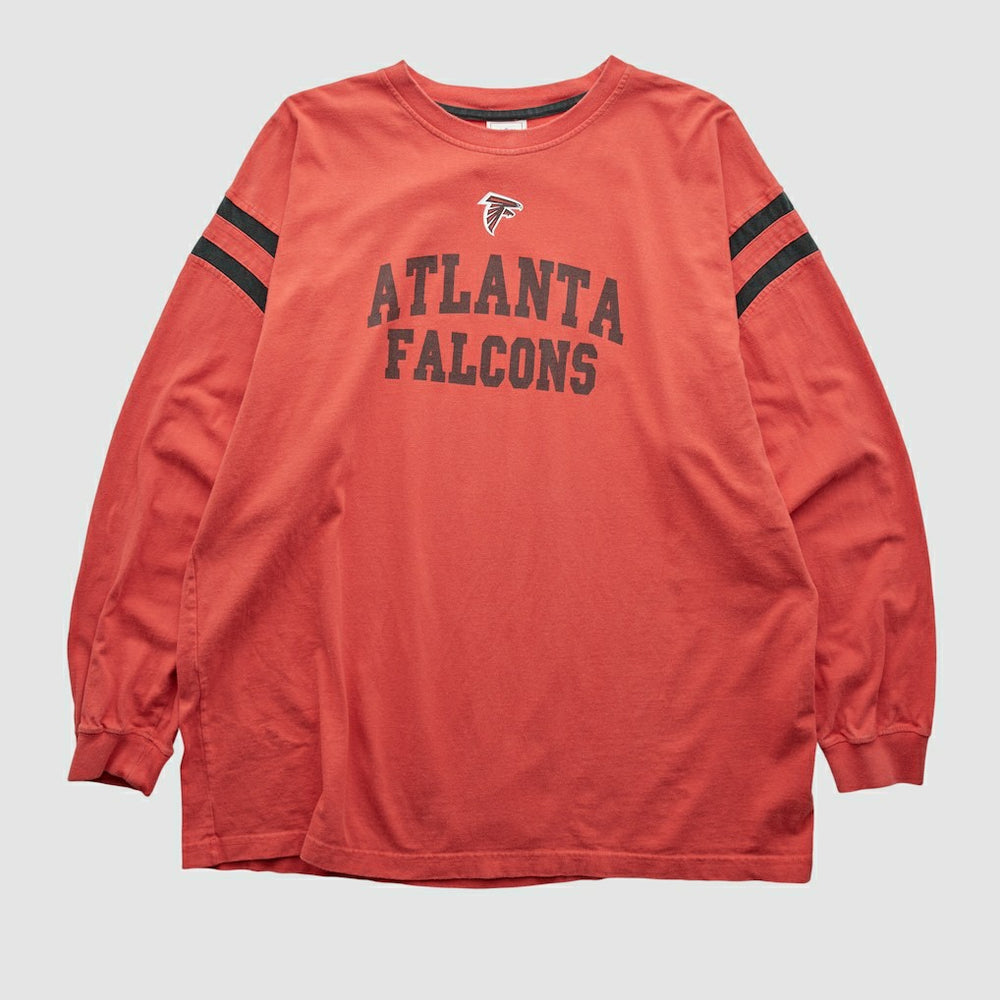 Atlanta Falcons NFL 2000s Long Sleeve T-shirt - Red Vintage for sale