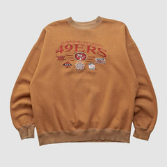 Super Bowl 90s Pullover Sweatshirt - Tan Vintage on sale