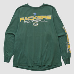 Green Bay Packers NFL 2000s Long Sleeve T-shirt - Green Vintage for sale