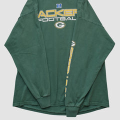 Green Bay Packers NFL 2000s Long Sleeve T-shirt - Green Vintage for sale