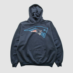 New England Patriots NFL 2010s Hooded Pullover Sweatshirt - Navy Vintage sale