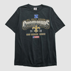 New Orleans Saints NFL 2009 T-shirt - Black Vintage sale