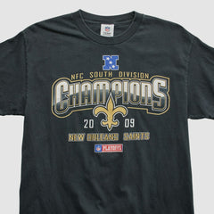 New Orleans Saints NFL 2009 T-shirt - Black Vintage sale