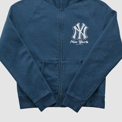New York Yankees Genuine Merchandise 2010s Full Zip Sweatshirt Navy Vintage