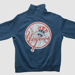 New York Yankees Genuine Merchandise 2010s Full Zip Sweatshirt Navy Vintage