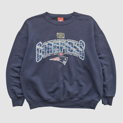 New England Patriots NFL 2003 Pullover Sweatshirt - Navy Vintage cheap