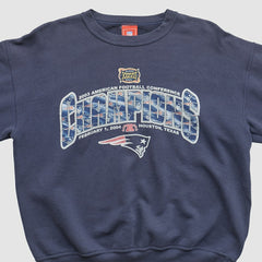 New England Patriots NFL 2003 Pullover Sweatshirt - Navy Vintage cheap